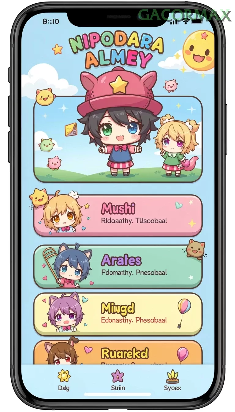 Cuplikan layar H891 — menu navigasi