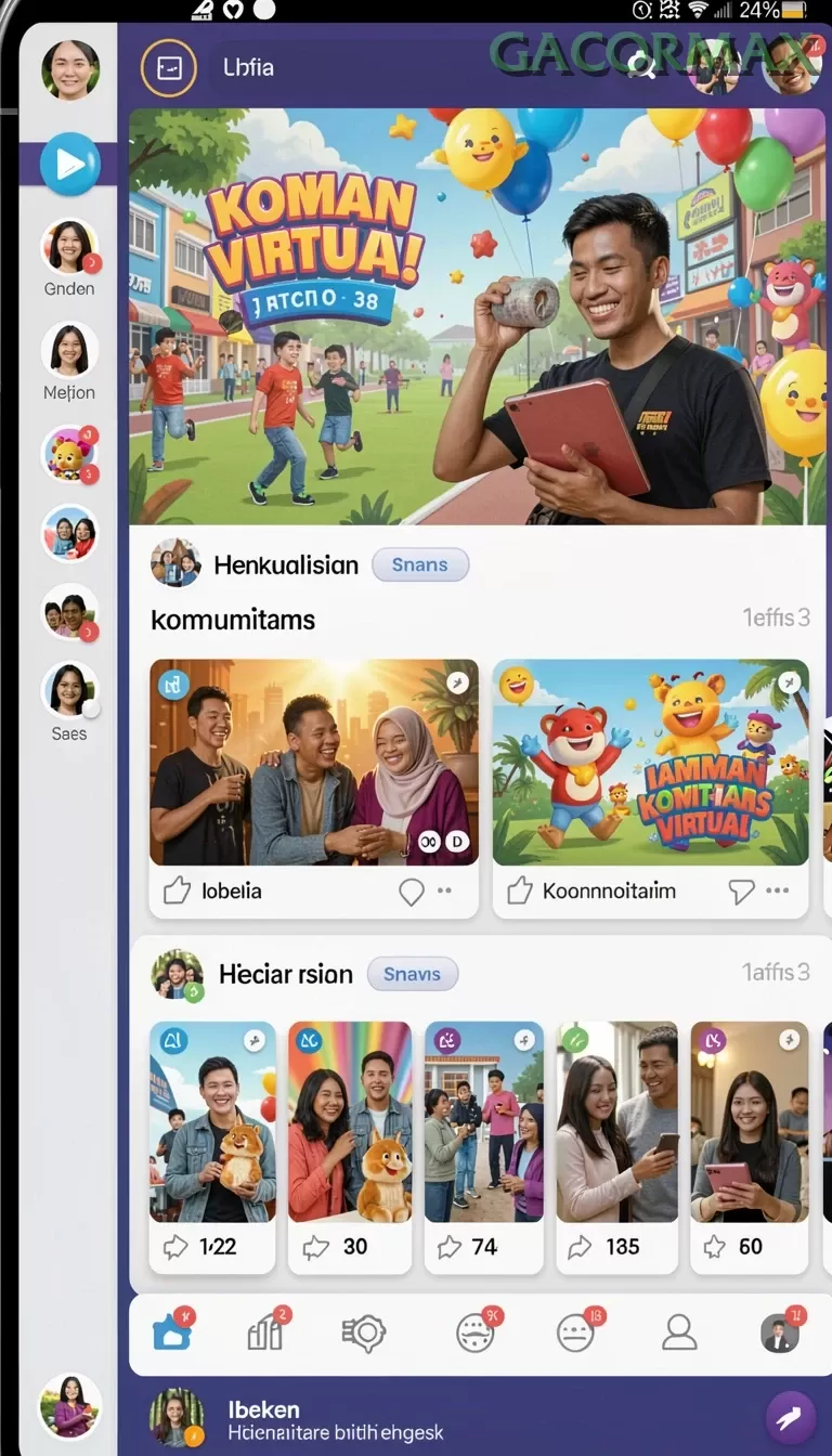 Cuplikan layar BANDAR69 — menu navigasi
