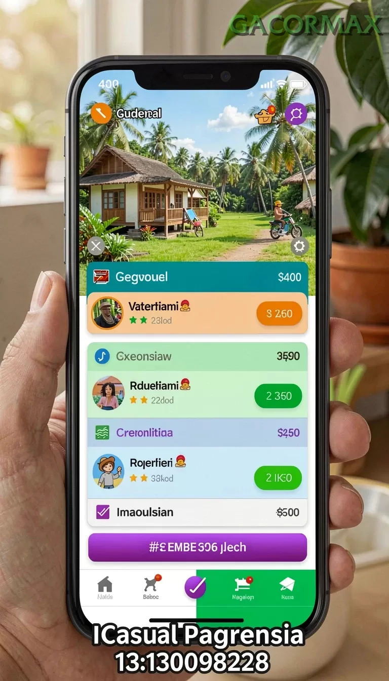 Cuplikan layar GIM999 — menu navigasi